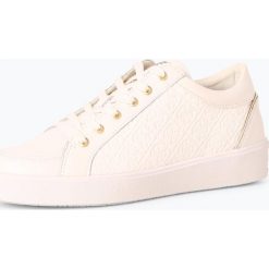 Guess Jeans - Damskie tenisówki ze skóry, czarny. Czarne trampki i tenisówki damskie marki Guess Jeans, z aplikacjami, z jeansu, bez zapięcia. Za 559,95 zł.