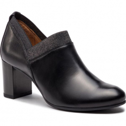 Półbuty CAPRICE - 9-24401-21 Black Nappa 022. Czarne creepersy damskie Caprice, z materiału, na obcasie. Za 279,90 zł.