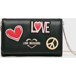 Love Moschino - Portfel. Czarne portfele damskie marki Love Moschino, w paski, z materiału. Za 549,90 zł.