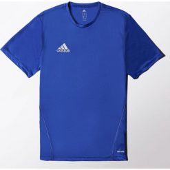 Adidas Koszulka piłkarska męska Core Training Jersey niebieska r. M (S22393). Niebieskie koszulki sportowe męskie Adidas, s, z jersey, do piłki nożnej. Za 77,49 zł.