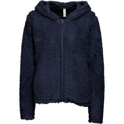 Bluza rozpinana z polaru baranka z kapturem bonprix ciemnoszary. Szare bluzy sportowe damskie bonprix, bez wzorów, z polaru, bez rękawów, z kapturem. Za 89,99 zł.