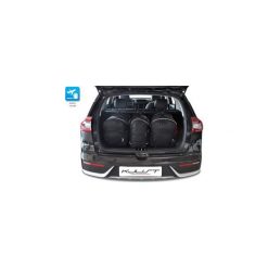 KIA NIRO, 2016- TORBY DO BAGAŻNIKA 3 SZT KJUST - 7022017. Torby podróżne KJUST, bez wzorów, z kauczuku, klasyczne. Za 799,00 zł.