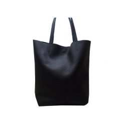 Duża skórzana torba Hobo. Czarne torby na laptopa Pracownia6-9, bez wzorów, ze skóry. Za 280,00 zł.