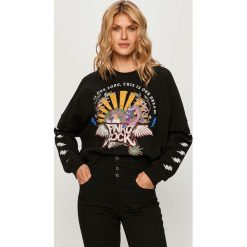 Pinko - Bluza. Czarne bluzy damskie Pinko, xs, z nadrukiem, z elastanu, bez rękawów, bez kaptura. W wyprzedaży za 629,90 zł.