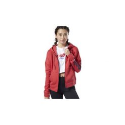 Bluzy Reebok Sport Bluza Training Essentials Full Zip Sweatshirt. Czerwone bluzy sportowe damskie Reebok Sport, s, bez wzorów, bez rękawów, bez kaptura. Za 199,00 zł.