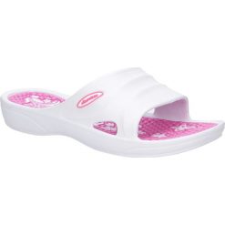 Białe klapki american a083-170417-18. Białe klapki damskie American, bez wzorów, bez obcasa. Za 49,99 zł.
