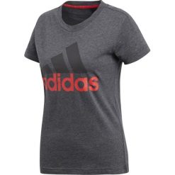 Adidas Koszulka W ESS LI SLI Tee CF8819 szara r. M. Szare topy sportowe damskie marki Adidas, l, z dresówki, na jogę i pilates. Za 69,13 zł.