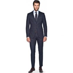 Garnitur kalsa 313 granatowy slim fit. Niebieskie garnitury męskie Recman, bez wzorów. Za 789,00 zł.