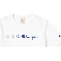 Champion Crewneck Motion Logo T-shirt (212976-WW001). Białe t-shirty męskie Champion, m, bez wzorów, z bawełny, bez kołnierzyka. Za 179,99 zł.