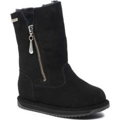 Buty EMU AUSTRALIA - Gravelly Kids K12177 Black. Czarne śniegowce dziewczęce EMU Australia, bez zapięcia. Za 399,00 zł.