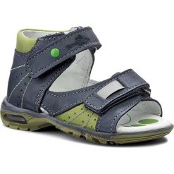 Sandały chłopięce: Sandały RENBUT – 11-1407 Jeans/Zielony