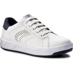 Sneakersy GEOX - J Rolk B. D J620SD 08554 C0899 White/Navy. Białe półbuty damskie Geox, na sznurówki. W wyprzedaży za 179,00 zł.