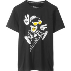 T-shirty chłopięce z krótkim rękawem: T-shirt bonprix czarny z nadrukiem