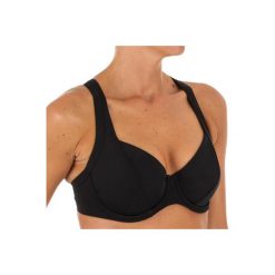 Góra kostiumu kąpielowego EDEN damska. Czarne t-shirty damskie marki OLAIAN, bez wzorów, z elastanu, bez rękawów. Za 59,99 zł.
