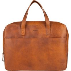 Skórzana torebka w kolorze brązowym na laptop - 37 x 30 x 6 cm. Brązowe torby na laptopa Bloomsbury, w paski, ze skóry. W wyprzedaży za 337,95 zł.