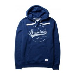 Bluzy męskie: Brakeburn Bluza Męska M Niebieska