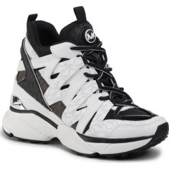 Sneakersy MICHAEL MICHAEL KORS - Issa Trainer 43R0ISFS2D Black/Multi. Białe półbuty damskie MICHAEL Michael Kors, ze skóry ekologicznej. Za 969,00 zł.