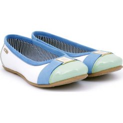 Balerinki - skóra naturalna - model 015 - kolor miętowy. Zielone baleriny damskie Zapato, bez wzorów, ze skóry, bez obcasa. W wyprzedaży za 173,40 zł.