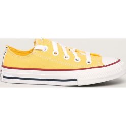 Converse - Tenisówki dziecięce. Żółte trampki dziewczęce Converse, bez wzorów, z gumy, na sznurówki. Za 199,90 zł.