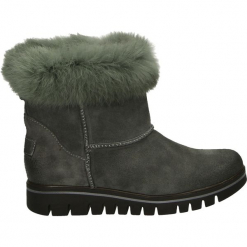 Botki - 60121 NAB GRI. Szare botki damskie na zamek Venezia, ze skóry. Za 279,00 zł.