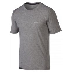 Oakley Icon Ss Top - Copy Athletic Heather Grey M. Szare koszulki sportowe męskie marki Oakley, m. W wyprzedaży za 109,00 zł.
