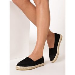 Czarne Espadryle Hidia. Czarne espadryle damskie Born2be, bez wzorów, bez obcasa. W wyprzedaży za 79,99 zł.