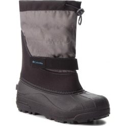 Śniegowce COLUMBIA - Youth Powderbug Plus II BY1326 Black/Hyper Blue 010. Szare śniegowce chłopięce Columbia, bez zapięcia. W wyprzedaży za 199,00 zł.
