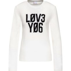 Sweter Red Valentino SR3KCB13. Białe swetry damskie Red Valentino, s, bez wzorów, z wiskozy, klasyczne, bez rękawów, bez kaptura. W wyprzedaży za 759,00 zł.