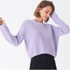 Sweter oversize - Fioletowy. Fioletowe swetry damskie House, m, bez wzorów, bez rękawów, bez kaptura. Za 89,99 zł.