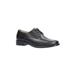 Buty wizytowe męskie: Richelieu Casu Czarne buty wizytowe sznurowane FY1720