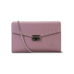 Skórzana kopertówka w kolorze jasnofioletowym - (S)24 x (W)17 x (G)5,5 cm. Różowe kopertówki damskie Wittchen, Kazar, Wojas, w paski, ze skóry, na ramię, bez dodatków. W wyprzedaży za 219,95 zł.