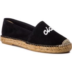 Espadryle EVA MINGE - EM-14-05-000133 801. Czarne espadryle damskie Eva Minge, bez wzorów, z zamszu, bez obcasa, na płaskiej podeszwie. W wyprzedaży za 249,00 zł.