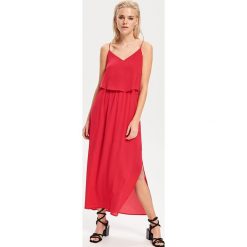 Sukienka maxi na ramiączkach - Różowy. Różowe sukienki damskie Reserved, bez wzorów, bez kołnierzyka, bez rękawów, maxi. Za 139,99 zł.