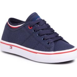 Tenisówki TOMMY HILFIGER - Low Cut Lace-Up Sneaker T3B4-30694-0034 M Blue 800. Niebieskie trampki chłopięce TOMMY HILFIGER, bez wzorów, z gumy, na sznurówki. Za 209,00 zł.