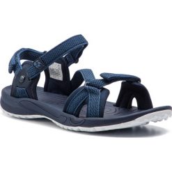 Sandały JACK WOLFSKIN - Lakewood Ride Sandal W 4019041 Ocean Wave. Niebieskie klapki damskie Jack Wolfskin, bez wzorów, ze skóry ekologicznej, bez obcasa. W wyprzedaży za 199,00 zł.