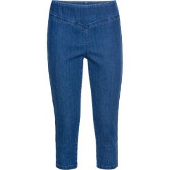 Wygodne dżinsy rybaczki ze stretchem bonprix niebieski. Niebieskie jeansy damskie bonprix. Za 74,99 zł.