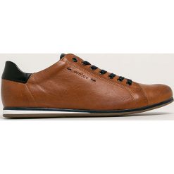 Wojas - Buty skórzane. Żółte sneakersy męskie Wojas, ze skóry, na sznurówki. W wyprzedaży za 259,90 zł.