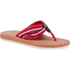 Japonki TOM TAILOR - 809160300 Red. Czerwone klapki damskie Tom Tailor, bez wzorów, ze skóry ekologicznej, bez obcasa. W wyprzedaży za 69,99 zł.