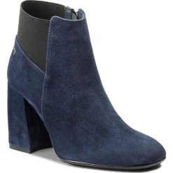 Buty zimowe damskie: Botki MACCIONI - 591 Niebieski
