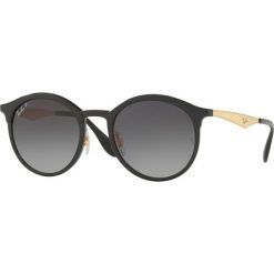 Ray-Ban - Okulary Emma. Czarne okulary przeciwsłoneczne damskie Ray-Ban, okrągłe. W wyprzedaży za 599,90 zł.