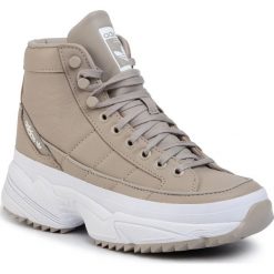 Buty adidas - Kiellor Xtra W EF9103 Lbrown/Lbrown/Ftwwht. Brązowe koturny damskie Adidas, bez obcasa, na koturnie, bez zapięcia. Za 599,00 zł.