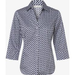 Eterna Comfort Fit - Bluzka damska, niebieski. Niebieskie bluzki damskie Eterna Comfort Fit, bez wzorów, eleganckie, z klasycznym kołnierzykiem, bez rękawów. Za 299,95 zł.