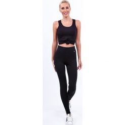 Czarne legginsy ocieplane na co dzień 9424. Czarne legginsy damskie Fasardi, s, bez wzorów. Za 49,00 zł.