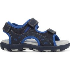 Geox - Sandały dziecięce. Niebieskie sandały chłopięce Geox, z gumy, bez zapięcia. Za 199,90 zł.