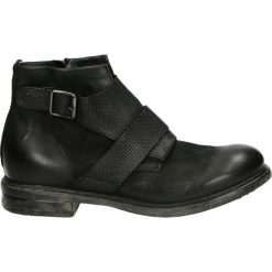 Botki męskie - 479206 NERO. Czarne botki męskie Venezia, z nubiku. Za 449,00 zł.