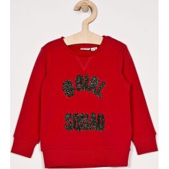 Name it - Bluza dziecięca 92-128 cm. Czerwone bluzy dziewczęce marki Name it, z nadrukiem, z elastanu, bez rękawów, bez kaptura. W wyprzedaży za 37,90 zł.