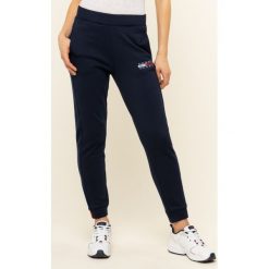 Spodnie dresowe Tommy Jeans Polar Fleece Track DW0DW07701. Niebieskie spodnie damskie Tommy Jeans, xs, z bawełny. W wyprzedaży za 359,00 zł.