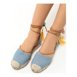 Espadryle damskie: Jasnoniebieskie Espadryle Mohicans