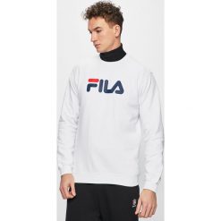 Fila - Bluza. Niebieskie bluzy męskie Fila, s, z nadrukiem, z bawełny, z okrągłym kołnierzem, bez rękawów, bez kaptura. W wyprzedaży za 199,90 zł.