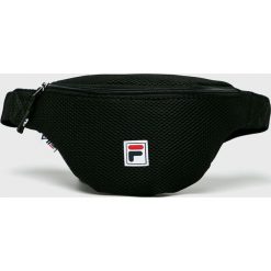 Fila - Nerka. Czarne nerki damskie Fila, w paski, z poliesteru, bez dodatków. W wyprzedaży za 79,90 zł.